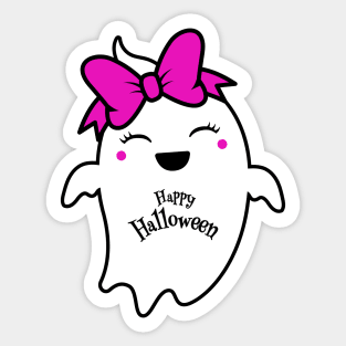 Happy Halloween ghost Sticker